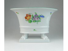 Oroszlánlábas Herendi porcelán kaspó
