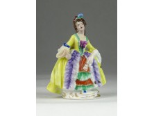 Régi SITZENDORF jelzett porcelán figura 8 cm