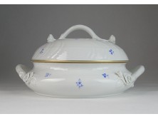 Virágmintás Herendi porcelán leveses tál