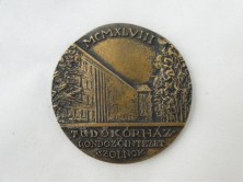Régi bronz plakett SZOLNOK 1948