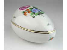 Nagyméretű Herendi porcelán tojás bonbonier