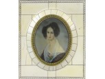 Antik jelzett különleges csont miniatúra 1850