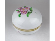 Virág mintás Herendi porcelán bonbonier