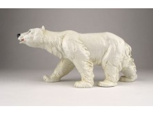 Régi nagyméretű ENS porcelán jegesmedve