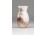 Antik kétrétegű tájképes francia üveg váza 