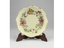 Vajszínű Zsolnay porcelán hamutál tálka 