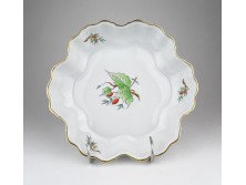 Régi hecsedlis Herendi porcelán kínáló tál