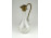 Antik bécsi szecessziós fújt üveg osztrák karaffa réz fejjel 16.5 cm