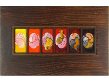 Rácz Gábor kazettás zománckép 29 X 45 cm