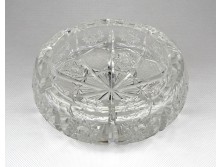 Vastag falú ólomkristály hamutál 15 cm
