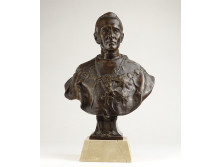 Samassa József bíboros bronz mellszobor 32 cm
