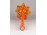 Muránói fújt üveg virágtartó tölcsér 28.5 cm