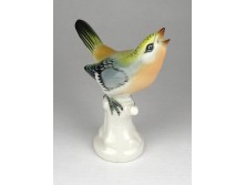 Régi Volkstedter porcelán madár figura 13.5 cm