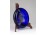 Antik jelzett kék karlsbadi Moser üveg hamutál