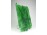 Régi művészi üvemunka, zöld fújt üveg Attila magyar király dombormű 27.5 x 19 cm