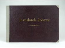 Régi sztahanovista könyv JAVASLATOK KÖNYVE Rákosi Mátyás üzenetével