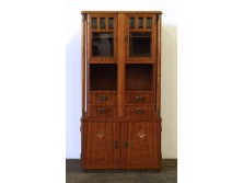 Antik szecessziós metszett üveges vitrin 168 cm