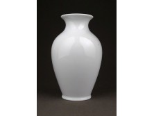 Régi hófehér Herendi porcelán váza 14 cm