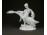 Herendi hófehér Ludas Matyi porcelán figura 20 cm