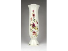 Régi virágmintás Zsolnay porcelán váza 27 cm
