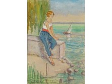 Edvi Illés Ödön : Balaton tavasszal