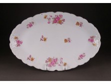 Antik ovális alakú nagyméretű Elbogen porcelán húsos tál pecsenyetál 45.5 cm