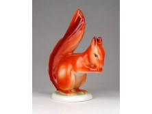 Hollóházi porcelán mókus 13.5 cm
