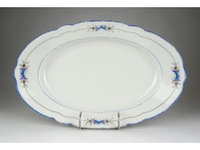 Antik vastagfalú porcelán pecsenyés tál 22.5 x 35.5 cm