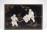 Antik kínai gyöngyház berakásos lakkdoboz 6 x 10 x 15 cm