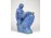 Művészi art deco kerámia ülő akt figura 18.5 cm