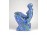Művészi art deco kerámia ülő akt figura 18.5 cm