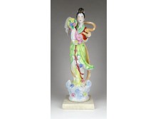 Régi hatalmas keleti gésa porcelán figura 40 cm