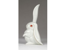 Herendi porcelán kajla fülű nyúl 10 cm