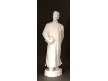 Régi fehér biszkvit porcelán szobor LU XUN kínai író és költő 32.5 cm