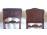 Antik faragott bőr szék garnitúra 6 darab