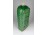 Nagyméretű zöld HÓDMEZŐVÁSÁRHELYI KÁRÁSZ JÓZSEFNÉ butellája ISTVÁN ATTILÁTÓL 25.5 cm