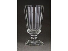 Régi csiszolt Bieder boros pohár pár 11 cm