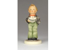 Régi Hummel kórustag porcelán kisfiú 8 cm