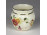 Pillangós vajszínű Zsolnay porcelán gerezdes váza 5.5 cm