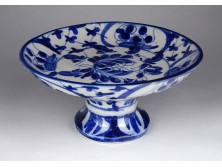 Régi kisméretű kék-fehér kínai porcelán kínáló tál