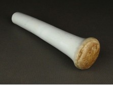 Régi patikai porcelán mozsár törő 19 cm
