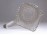 Antik nagyméretű fújt üveg bütykös kancsó az 1800-as évek közepéről 25 cm