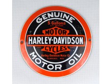 Harley-Davidson hibátlan zománc tábla 11.8 cm