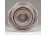 XIX. századi bíborpácolt Biedermeier talpas fújt üveg kúrapohár 13.5 cm