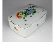 Virág mintás Herendi porcelán bonbonier