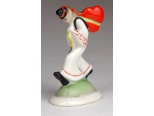 Herendi mini porcelán legény figura 5,5 cm