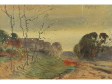 XX. századi magyar festő : Erdő széle