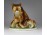 Lippelsdorf GDR porcelán medve család talapzaton