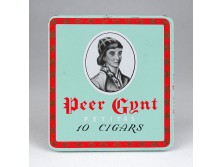 Régi Peer Gynt cigarettás pléhdoboz
