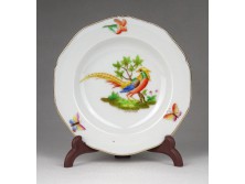 Paradicsommadaras Herendi porcelán tálka 10 cm